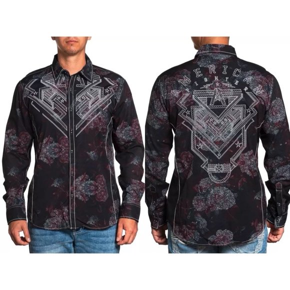 AMERICAN FIGHTER Men's Button Down Shirt INTEGRITY - Picture 6 of 6